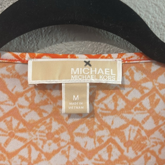 Michael Kors Orange and White Blouse - Picture 4 of 5